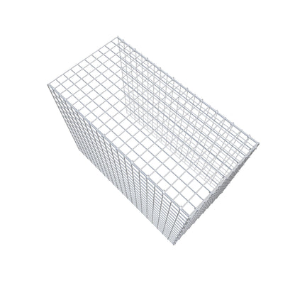 Gavión adicional tipo 4 100 cm x 80 cm x 50 cm (L x A x P), malla 5 cm x 5 cm, anillo en C