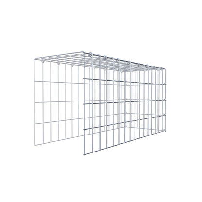 Pila adicional tipo 4 80 cm x 40 cm x 30 cm (L x A x P), malla 5 cm x 10 cm, anillo en C