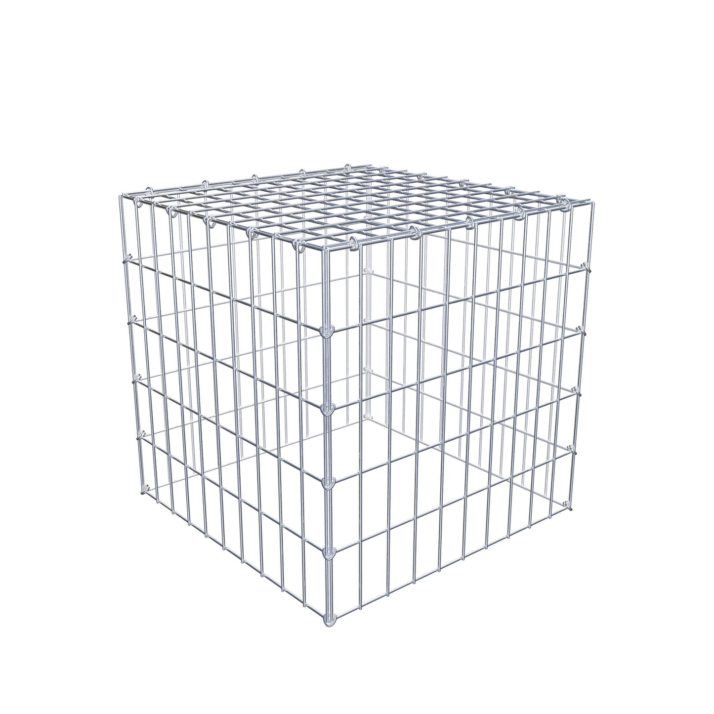 Fourche rapportée type 3 50 cm x 50 cm x 50 cm (L x H x P), mailles 5 cm x 10 cm, anneau en C