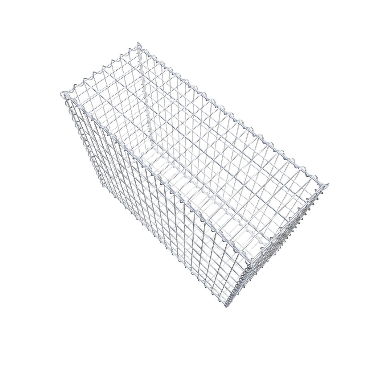 Gabion 100 cm x 80 cm x 40 cm (L x H x P), mailles 5 cm x 10 cm, spirale