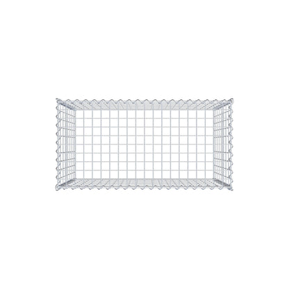 Gabbione aggiuntivo tipo 3 100 cm x 80 cm x 50 cm (L x H x P), maglia 5 cm x 10 cm, spirale