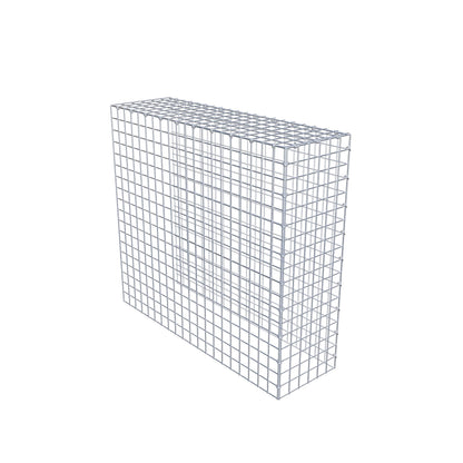 Monteret gabion type 4 100 cm x 90 cm x 30 cm (L x H x D), maskestørrelse 5 cm x 5 cm, C-ring