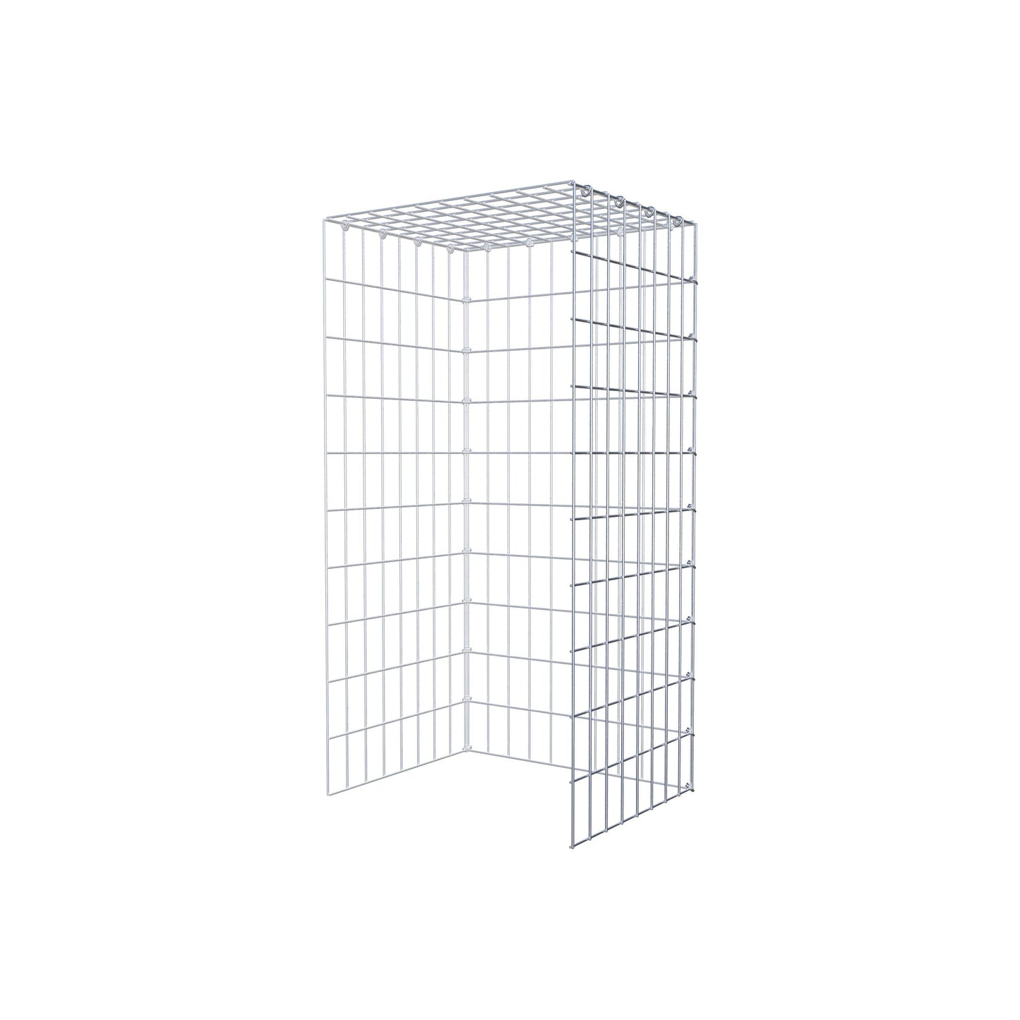 Pila adicional tipo 4 100 cm x 40 cm x 50 cm (L x A x P), malla 5 cm x 10 cm, anillo en C