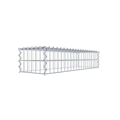 Gabion rapporté type 3 100 cm x 20 cm x 30 cm (L x H x P), mailles 5 cm x 10 cm, spirale