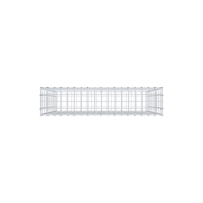 Gabbione 100 cm x 90 cm x 20 cm (L x H x P), maglia 5 cm x 10 cm, anello a C
