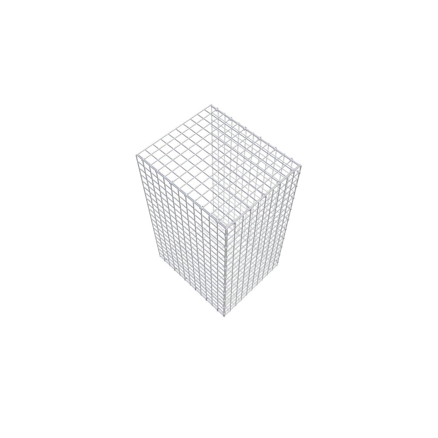Bevestigbare schanskorf type 2 100 cm x 60 cm x 50 cm (L x H x D), maaswijdte 5 cm x 5 cm, C-ring