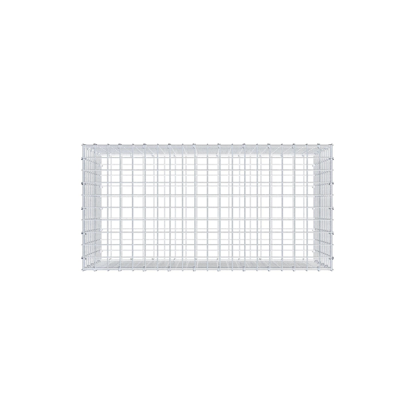 Gabion 100 cm x 50 cm x 50 cm (L x H x D), maskstorlek 5 cm x 5 cm, C-ring