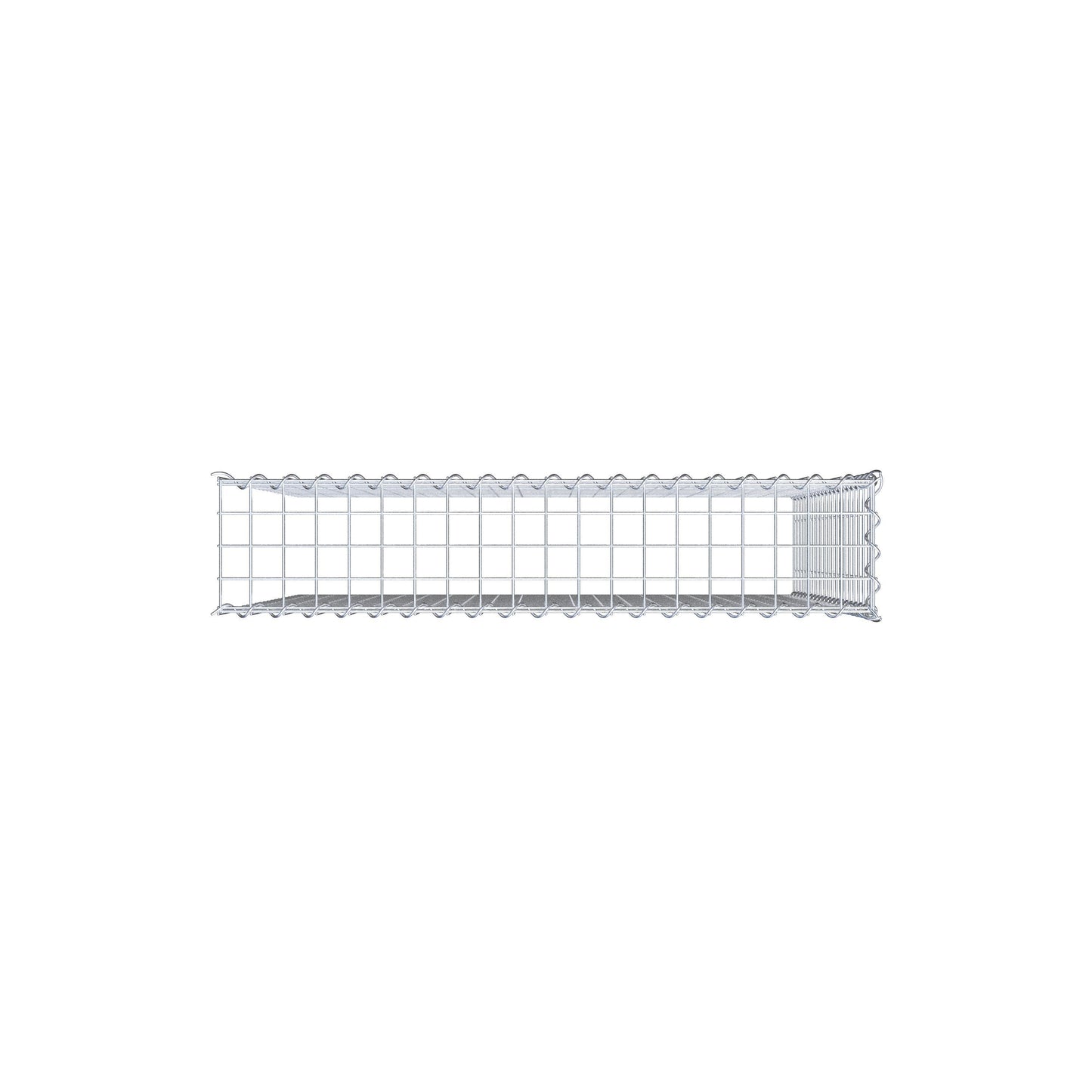 Gavión complementario tipo 4 100 cm x 100 cm x 20 cm (L x A x P), malla 5 cm x 5 cm, espiral