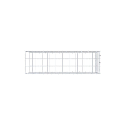 Type 2 oplegkorf 100 cm x 40 cm x 30 cm (L x H x D), maaswijdte 10 cm x 10 cm, C-ring
