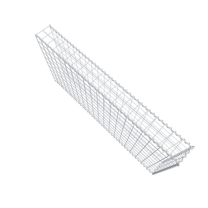 Gavión complementario tipo 2 200 cm x 100 cm x 20 cm (L x A x P), malla 10 cm x 10 cm, espiral