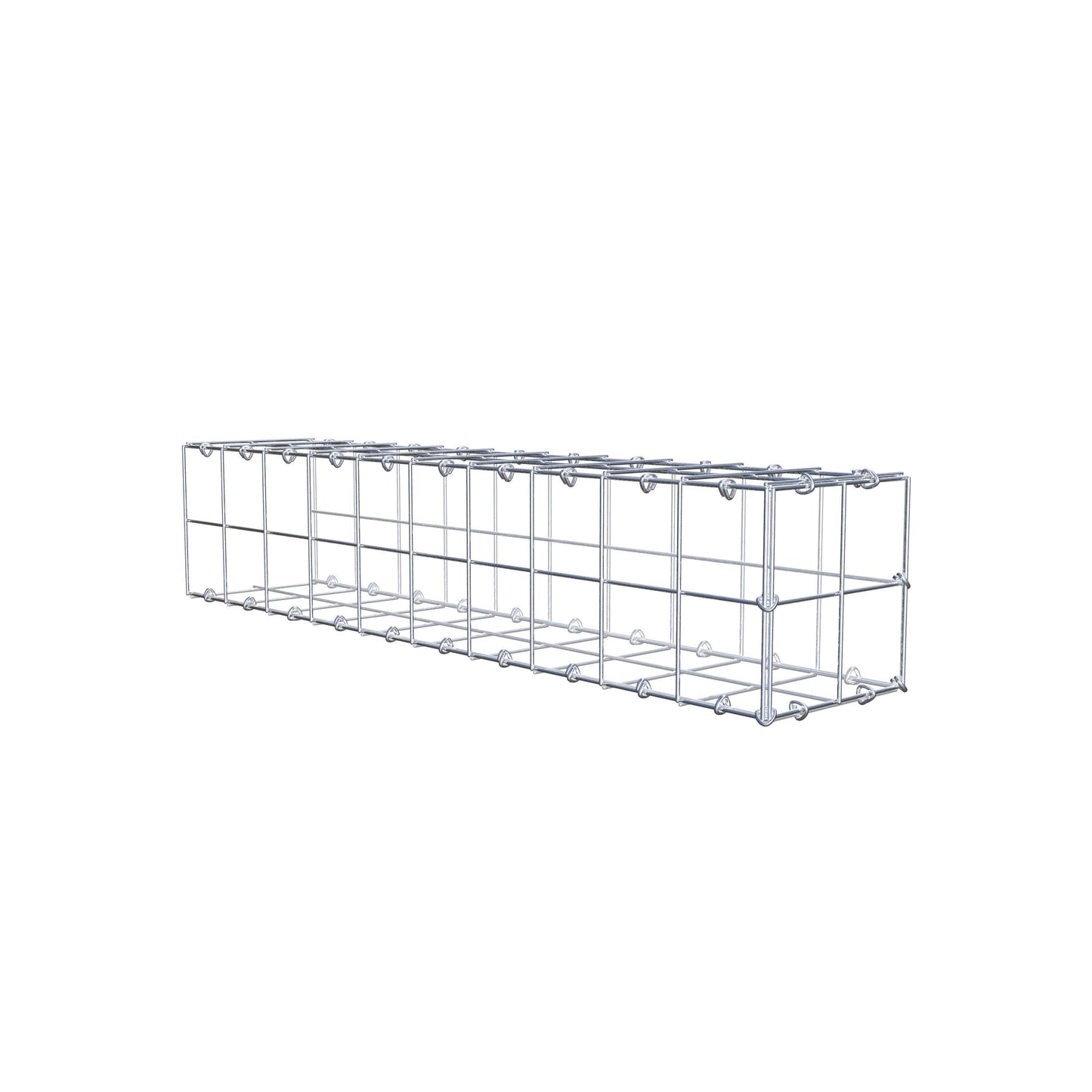 Gabião tipo 2 100 cm x 20 cm x 20 cm (C x A x P), malhagem 10 cm x 10 cm, anel C