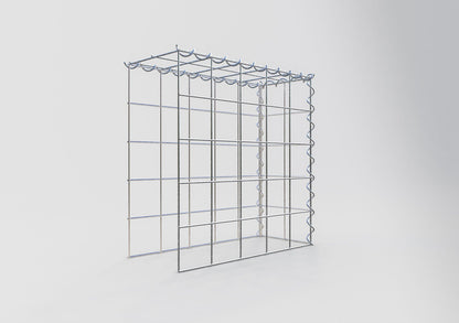 Add-on schanskorf type 4 50 cm x 50 cm x 20 cm (L x H x D), maaswijdte 10 cm x 10 cm, spiraal