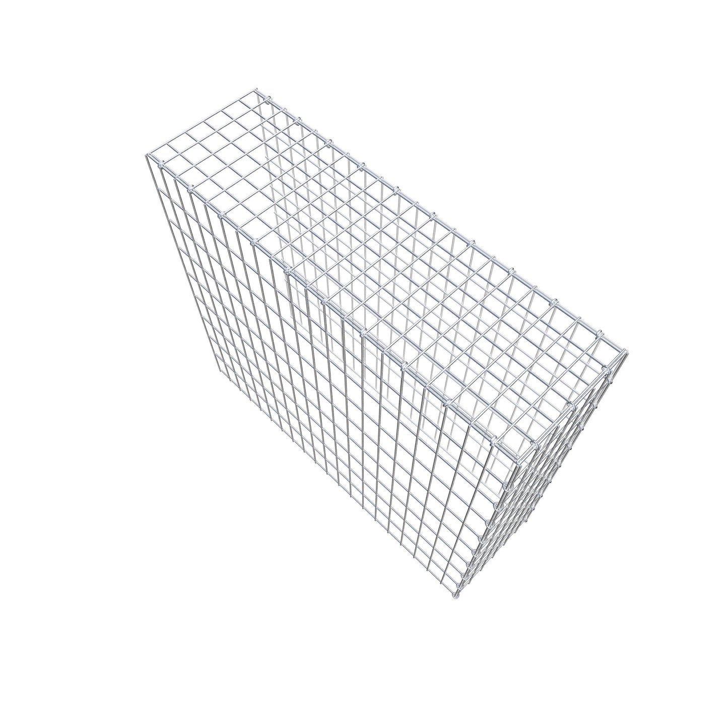 Gabbione aggiuntivo tipo 4 100 cm x 90 cm x 30 cm (L x H x P), maglia 5 cm x 10 cm, anello a C