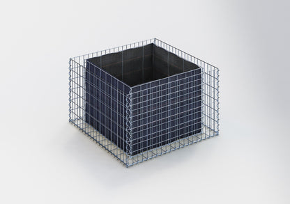 Højbed firkantet 100 cm x 60 cm x 100 cm (L x H x D), maskestørrelse 5 x 10 cm, vægtykkelse 10 cm