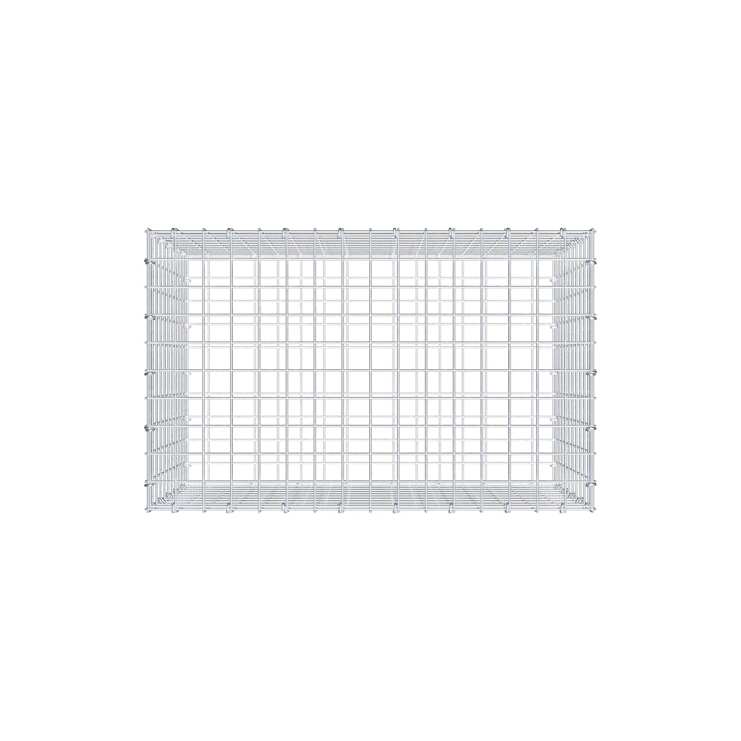 Gabion 80 cm x 50 cm x 50 cm (L x H x D), maskstorlek 5 cm x 5 cm, C-ring