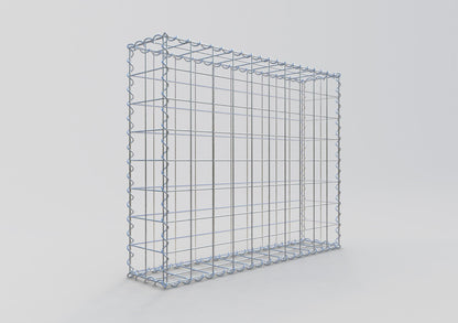 Gavión 100 cm x 80 cm x 20 cm (L x A x P), luz de malla 10 cm x 10 cm, en espiral