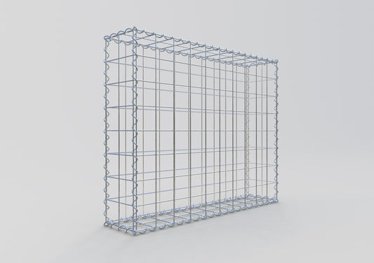 Gabião 100 cm x 80 cm x 20 cm (C x A x P), malhagem 10 cm x 10 cm, espiral