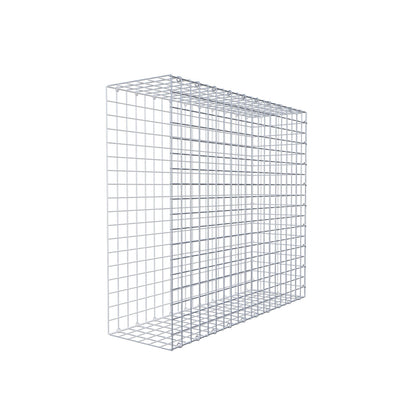 Monterad gabion typ 2 100 cm x 90 cm x 30 cm (L x H x D), maskstorlek 5 cm x 5 cm, C-ring