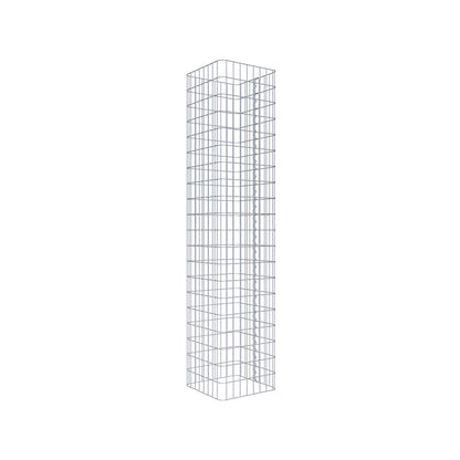 Gabionensäule eckig 42 cm x 42 cm, 200 cm Höhe, MW 5 cm x 10 cm