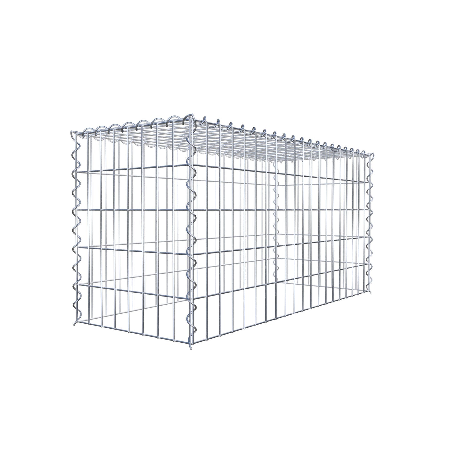Anbaugabione Typ 3 100 cm x 50 cm x 40 cm (L x H x T), Maschenweite 5 cm x 10 cm, Spirale