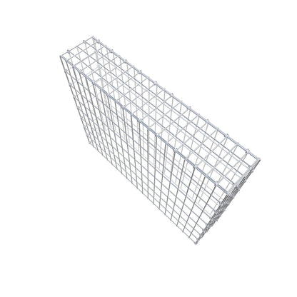 Gavión complementario de tipo 3 100 cm x 80 cm x 20 cm (largo x alto x fondo), malla 5 cm x 10 cm, anillo en C
