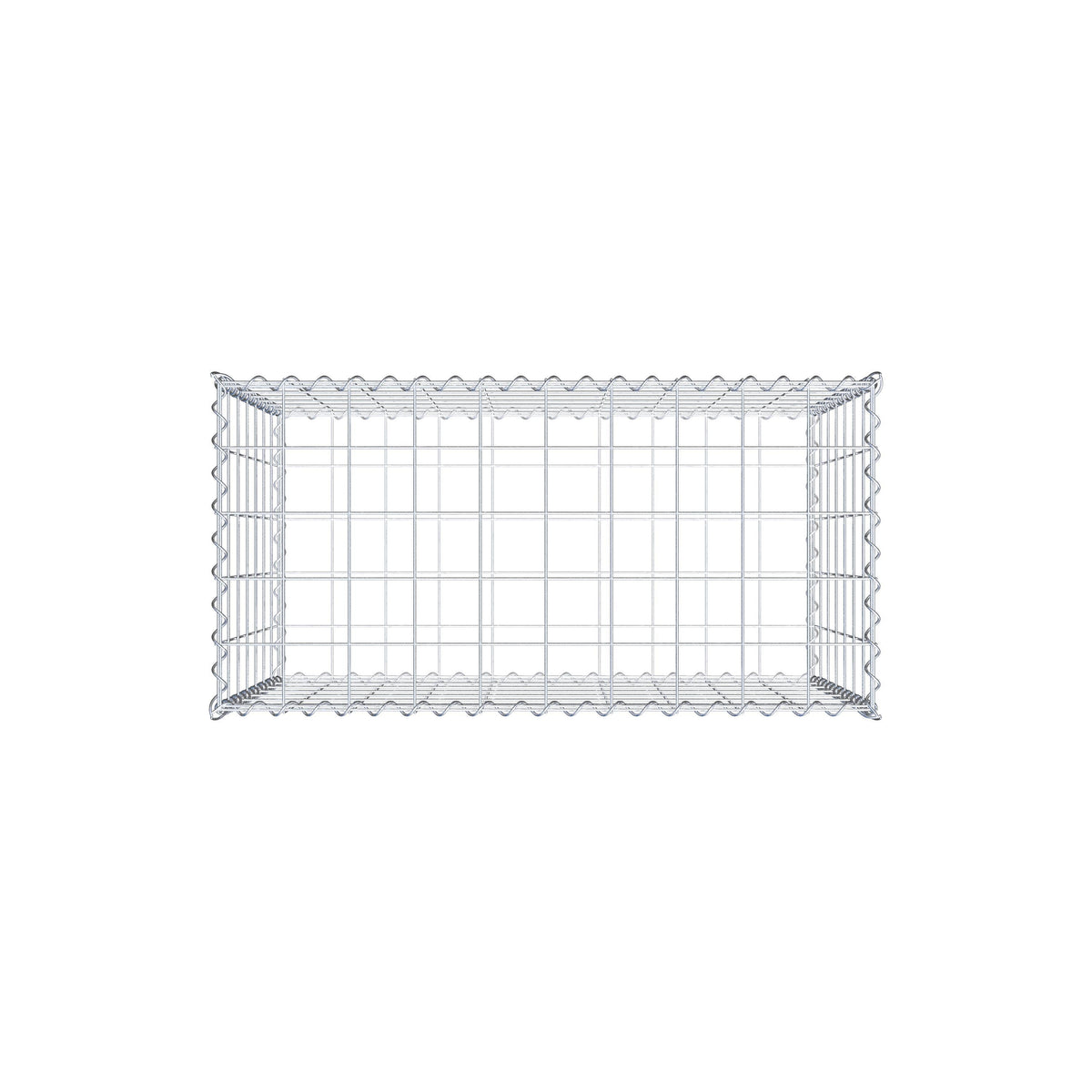 Gabion 100 cm x 70 cm x 50 cm (L x H x D), mesh size 10 cm x 10 cm, spiral