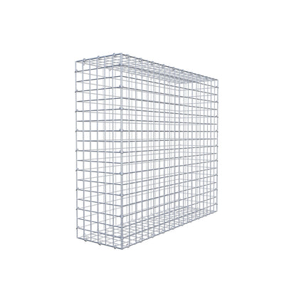 Gavión 100 cm x 90 cm x 30 cm (L x A x P), luz de malla 5 cm x 5 cm, anillo en C