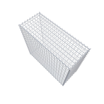 Gavión 100 cm x 90 cm x 40 cm (largo x alto x fondo), malla 5 cm x 5 cm, en espiral