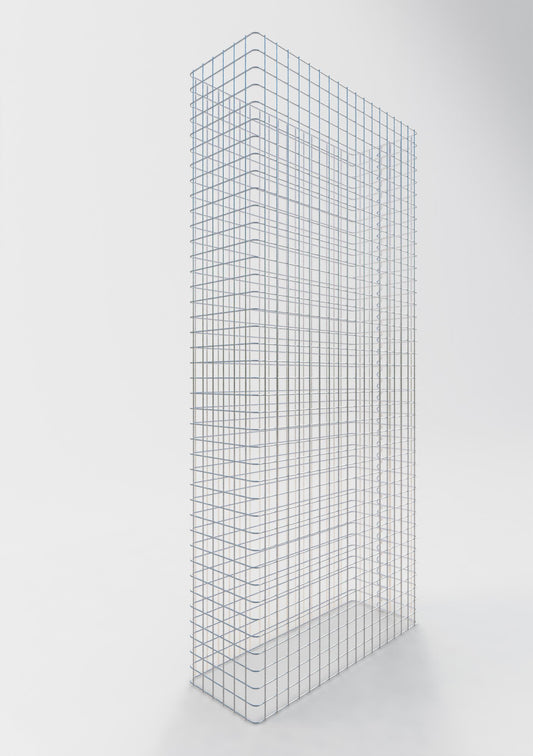 Gabionstängsel längd 92 cm, höjd 200 cm, djup 32 cm, maskstorlek 5 x 5 cm