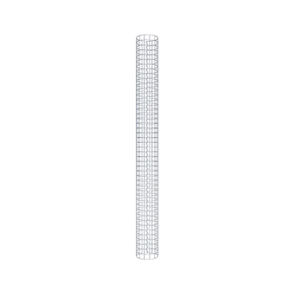 Gabion column around 22 cm diameter, 230 cm height, mesh size 5 cm x 5 cm