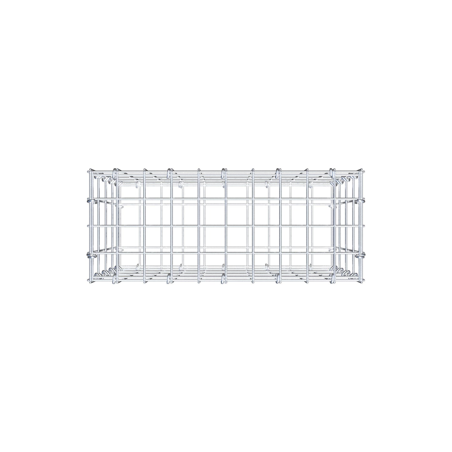Gabião 50 cm x 40 cm x 20 cm (C x A x P), malhagem 5 cm x 10 cm, anel C