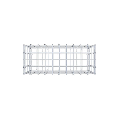 Gabião 50 cm x 40 cm x 20 cm (C x A x P), malhagem 5 cm x 10 cm, anel C