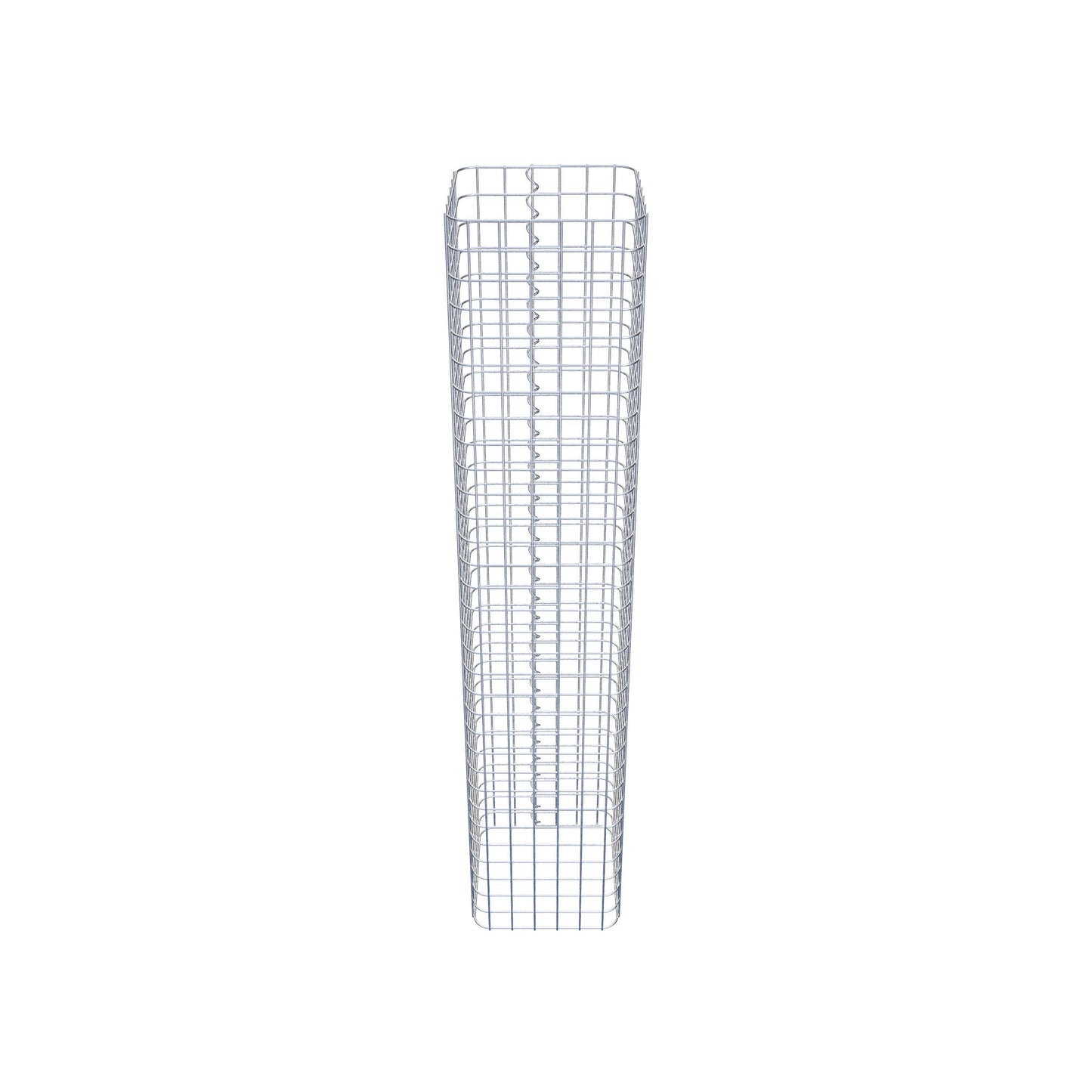 Columna de gaviones angular 32 cm x 32 cm, 160 cm de altura, MW 5 cm x 5 cm