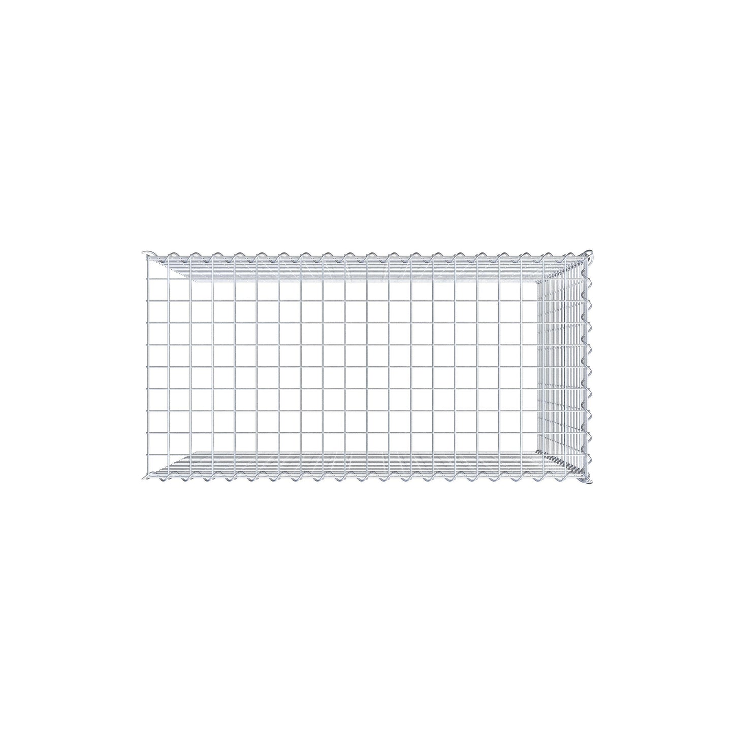 Gavión complementario tipo 4 100 cm x 90 cm x 50 cm (L x A x P), malla 5 cm x 5 cm, espiral