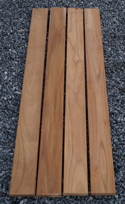 Banco de jardín gavión espiral 105 x 50 x 30 cm - 3 TEAK MW 5 x 10 cm