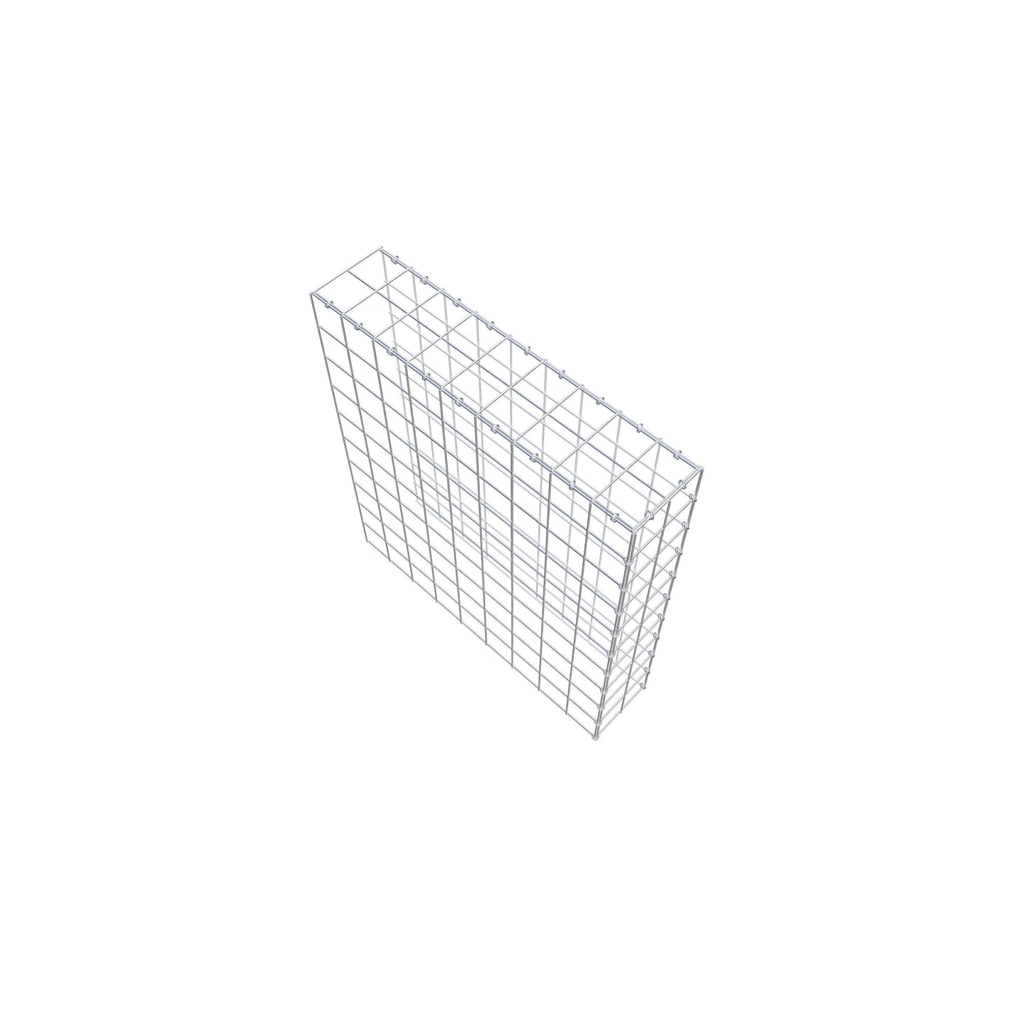 Gabbione aggiuntivo tipo 4 100 cm x 90 cm x 20 cm (L x H x P), maglia 10 cm x 10 cm, anello a C