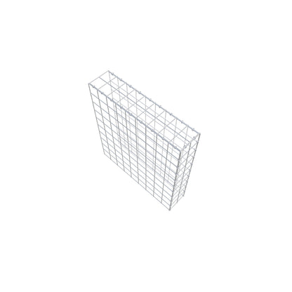 Gabbione aggiuntivo tipo 4 100 cm x 90 cm x 20 cm (L x H x P), maglia 10 cm x 10 cm, anello a C