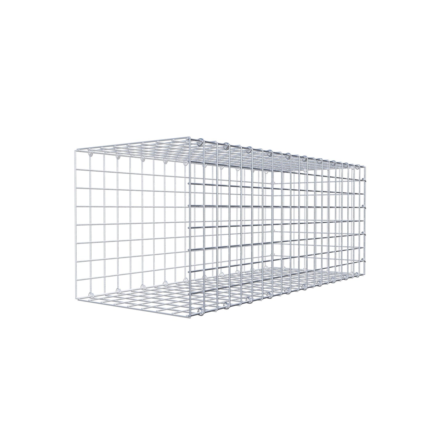 Anbaugabione Typ 2 100 cm x 40 cm x 40 cm (L x H x T), Maschenweite 5 cm x 5 cm, C-Ring