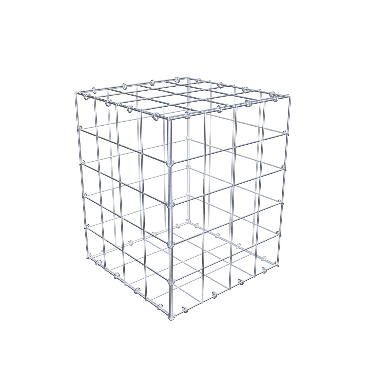 Schanskorf 50 cm x 40 cm x 40 cm (L x H x D), maaswijdte 10 cm x 10 cm, C-ring