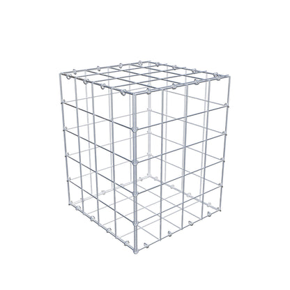 Schanskorf 50 cm x 40 cm x 40 cm (L x H x D), maaswijdte 10 cm x 10 cm, C-ring
