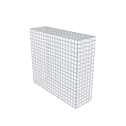 Gavión 100 cm x 90 cm x 30 cm (L x A x P), luz de malla 5 cm x 5 cm, anillo en C
