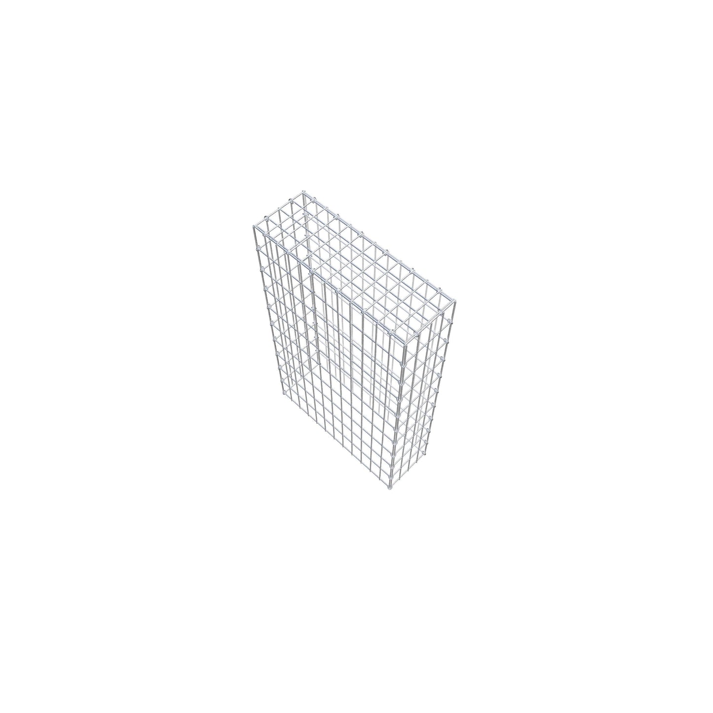 Gavión complementario de tipo 3 100 cm x 60 cm x 20 cm (largo x alto x fondo), malla 5 cm x 10 cm, anillo en C