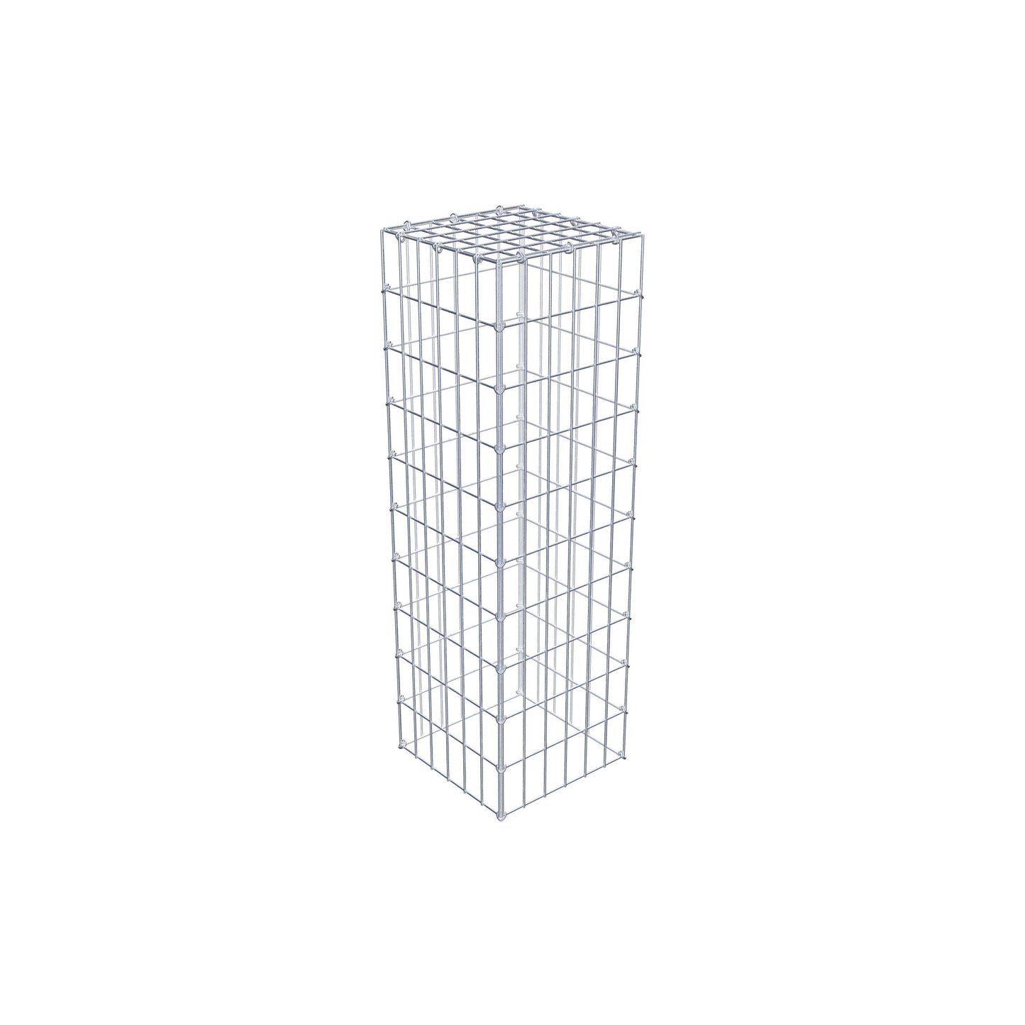 Gavión complementario de tipo 3 100 cm x 30 cm x 30 cm (largo x alto x fondo), malla 5 cm x 10 cm, anillo en C