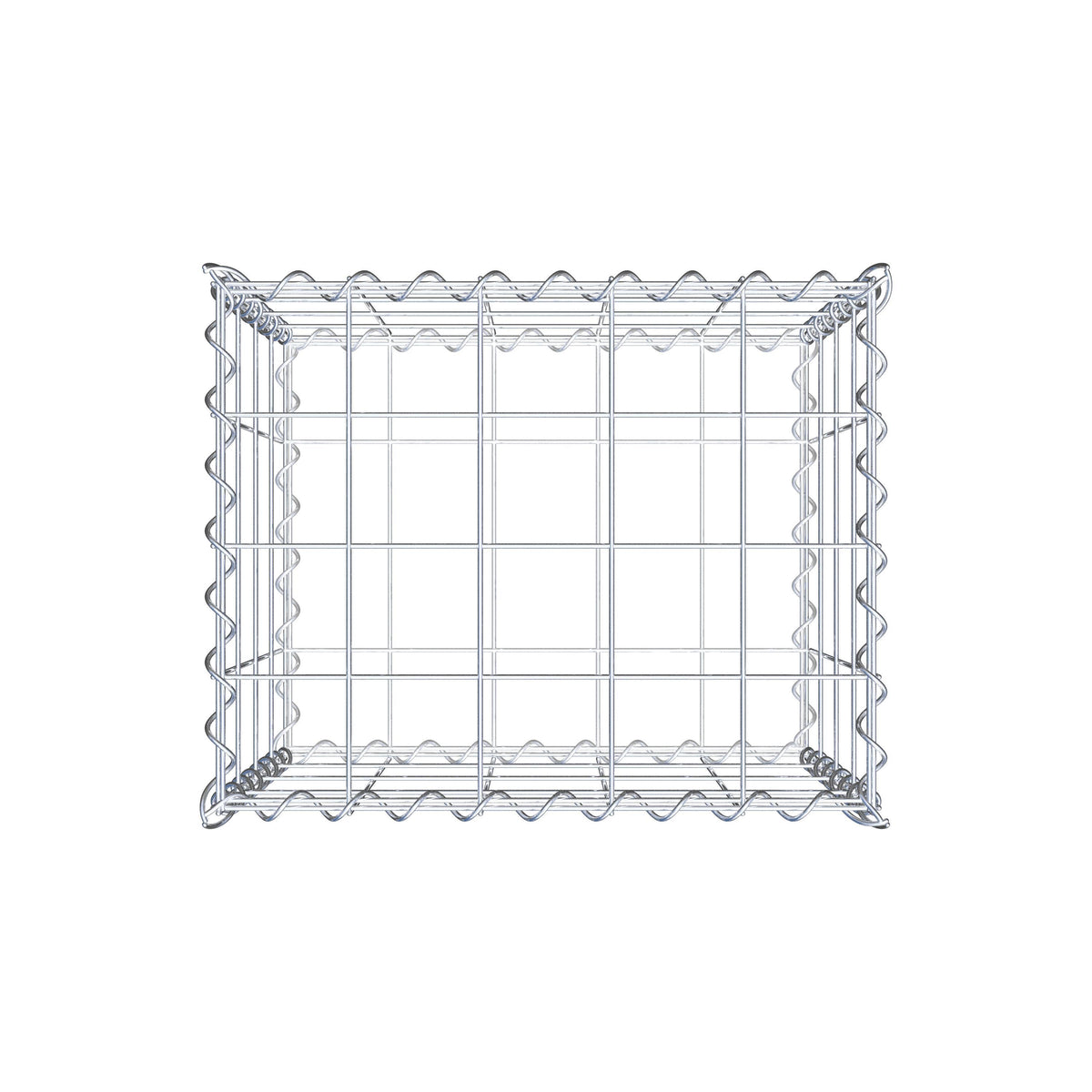 Gabione 50 cm x 40 cm x 40 cm (L x H x T), Maschenweite 10 cm x 10 cm, Spirale