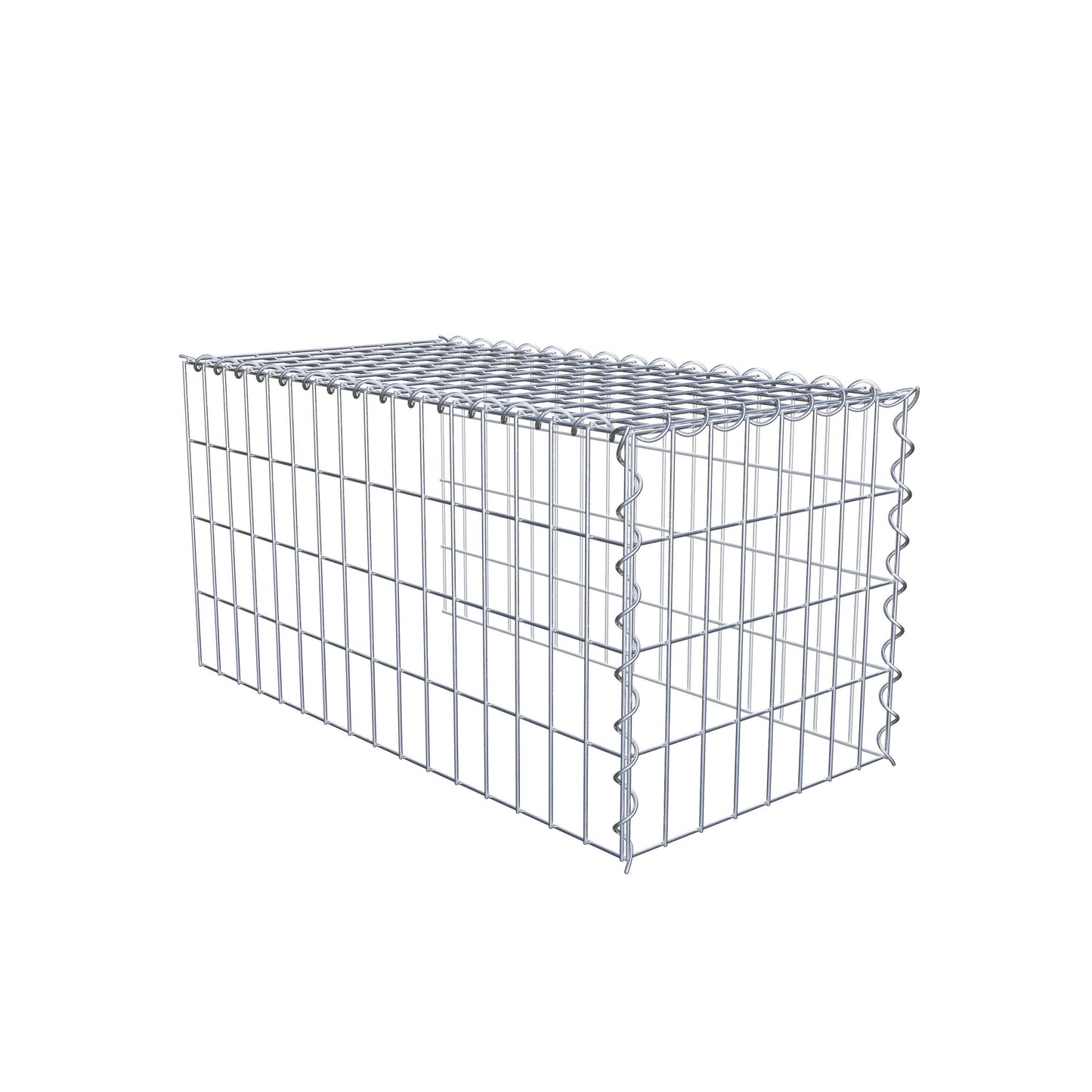 Gavión adicional tipo 4 80 cm x 40 cm x 40 cm (L x A x P), malla 5 cm x 10 cm, en espiral