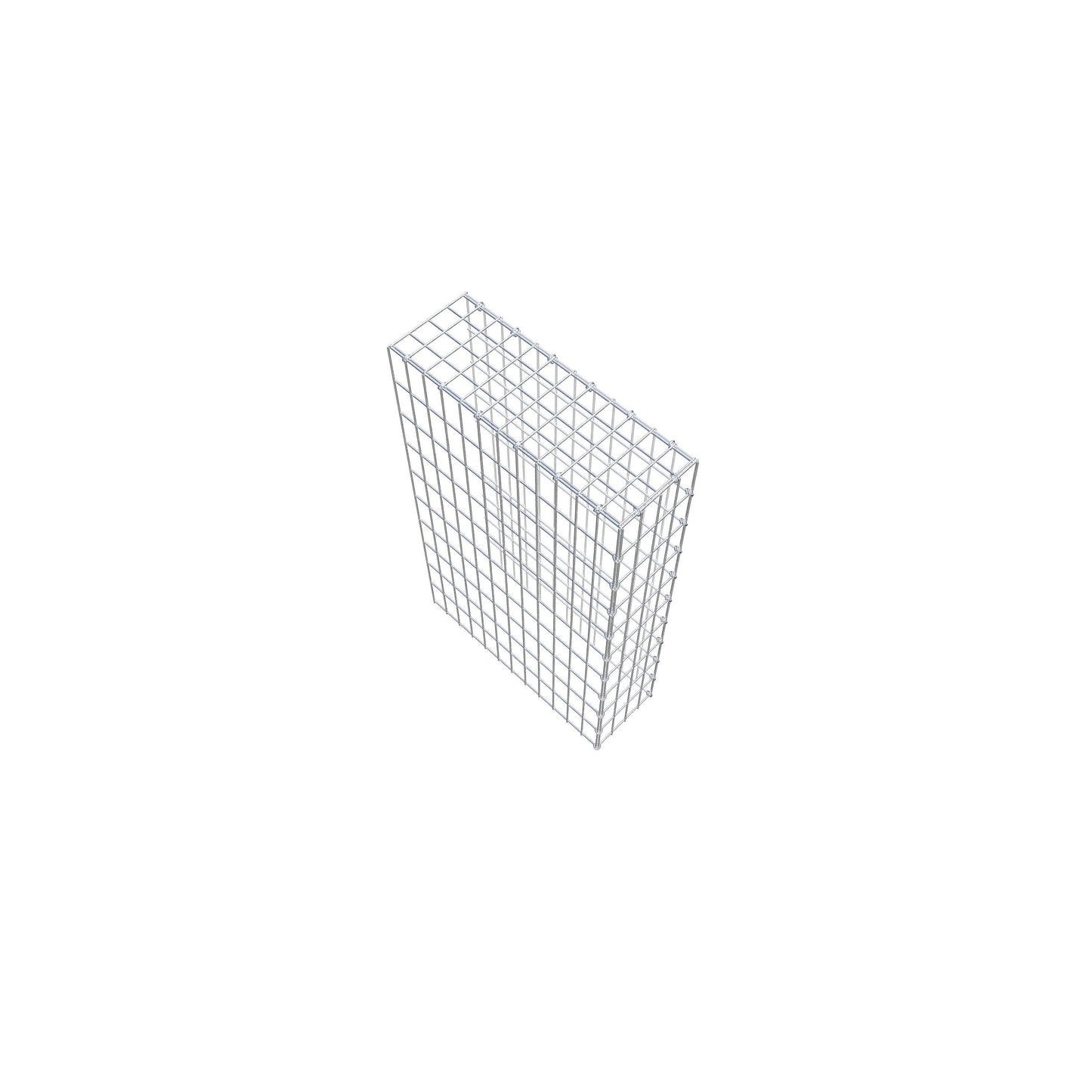 Gavión complementario de tipo 4 100 cm x 60 cm x 20 cm (L x A x P), malla 5 cm x 10 cm, anillo en C