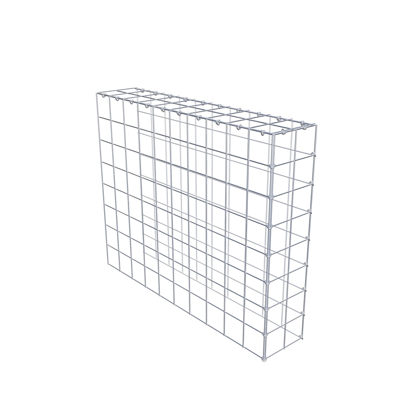 Anbaugabione Typ 4 100 cm x 80 cm x 20 cm (L x H x T), Maschenweite 10 cm x 10 cm, C-Ring
