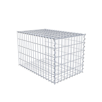 Gavión complementario tipo 2 80 cm x 50 cm x 50 cm (L x A x P), malla 5 cm x 10 cm, espiral