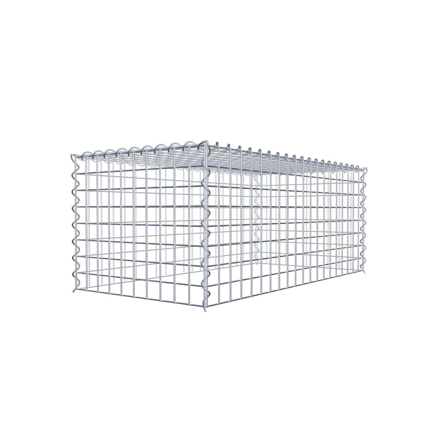 Gavión complementario tipo 3 100 cm x 40 cm x 50 cm (L x A x P), malla 5 cm x 5 cm, espiral
