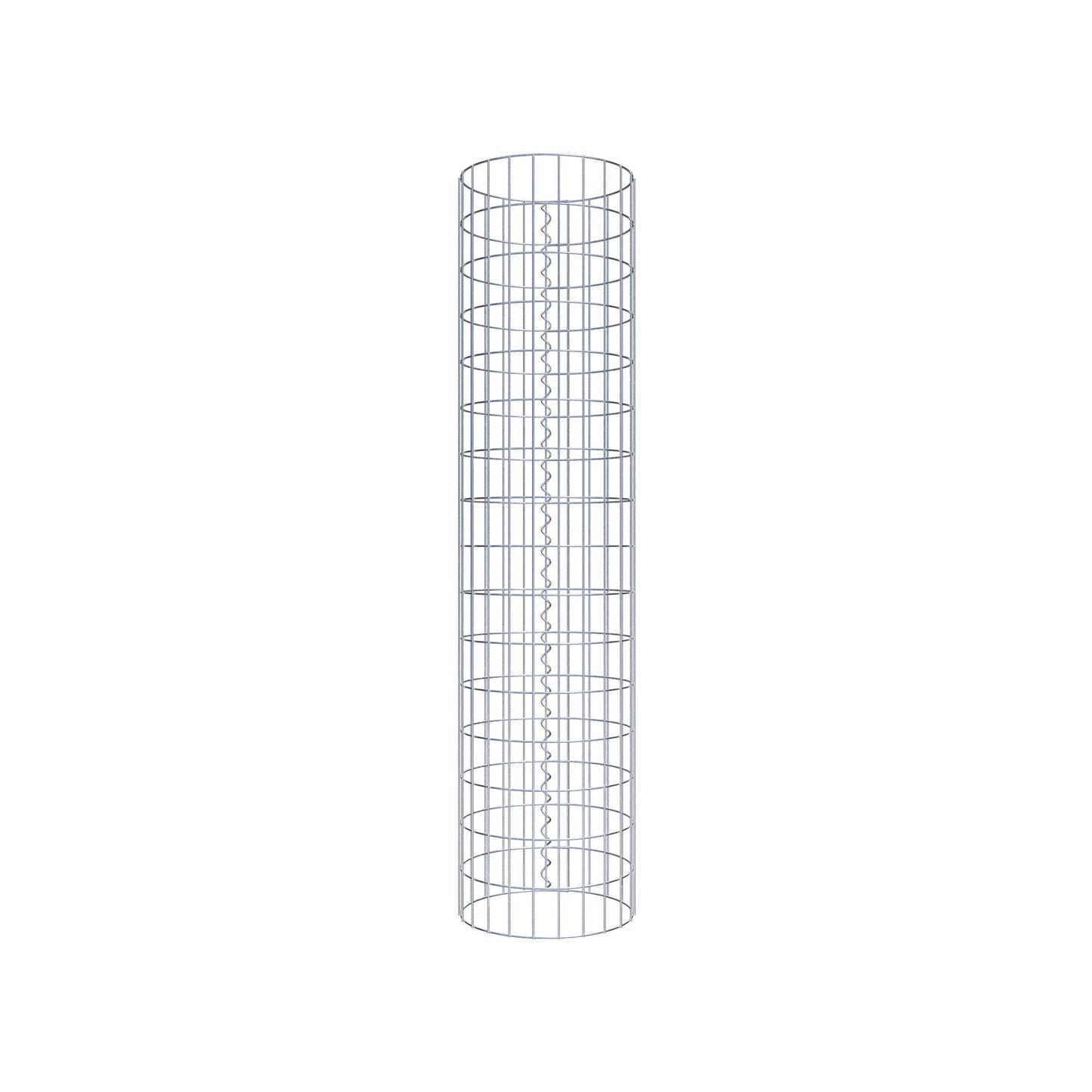 Gabionensäule rund 37 cm Durchmesser, 160 cm Höhe, Maschenweite 5 cm x 10 cm